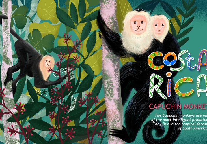 COSTA RICA Kids Illustration Jo Goodberry