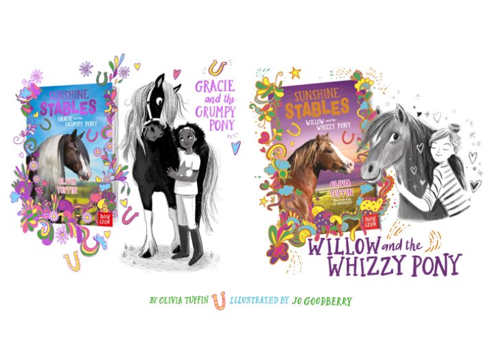 Jo Goodberry Sunshine Stables Book Illustrations