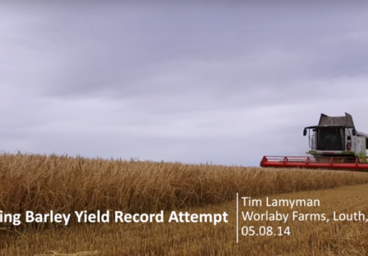 Video: UK Spring Barley World Harvest Record Yield